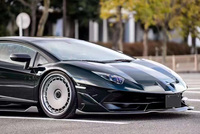 Jantes en alliage d'aluminium pour voiture automatique de 21, 22, 23, 24 pouces avec disque aérodynamique décoratif de couleur bleue pour Lamborghini Urus