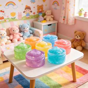 Vente flash - Jouet éducatif DIY - Kit de slime transparent avec argile colorée pour enfants - Product Image 1