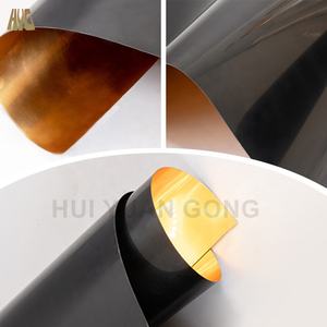 Gold Lampen schirm Träger selbst klebende Lampen schirm Rückseite goldene PVC-Folie für Lampen schirm - Product Image 3