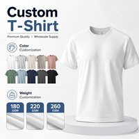 T-shirt vierge respirant pour homme, coupe classique, 100 % coton tissé, délavé à l'acide, imprimé numériquement avec logo personnalisé, haute qualité, best-seller