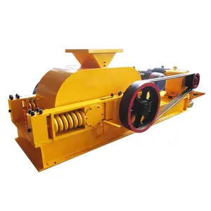 Mini machine de fabrication de sable automatisée Concasseur à rouleaux jumeaux Équipement de concassage de roche Concasseur à double rouleau de charbon