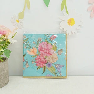 DAMAI Spring Tea Party Supplies Colorful Butterfly Flower Plate Floral Themed <b>Disposable</b> <b>Tableware</b> Paper Cups Napkins - Product Image 5