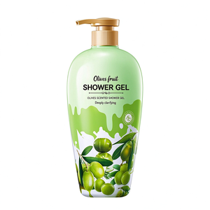 Gel de ducha perfumado con aroma floral para mujeres, con rosa, oliva y coco, suave, hidratante, refrescante, para el cuidado de la piel, marca privada. - Product Image 4