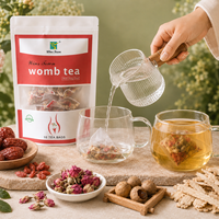 Teh Herbal Winstown Womb Tea untuk Wanita, Dong Quai, Kurma Merah, Mawar, Dukungan Menstruasi Alami, 10 Kantong Teh Piramid