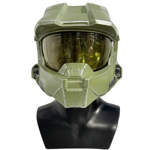 Casco de Alta Calidad de Master Chief de Halo <span class=keywords><strong>Infinite</strong></span>, Casco de Resina con Estrellas, Casco Rígido, Casco de Comandante para Cosplay - Product Image 1