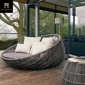 Lit en corde de rotin moderne à vendre Lit en alliage d'aluminium Lit de soleil de loisirs portable en osier pour <span class=keywords><strong>jardin</strong></span> extérieur Parc Hôtel Utilisation - Product Image 5