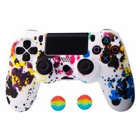 Coque en Silicone mat, camouflage, pour manette Playstation 4, boîtier de protection pour PS4 pro