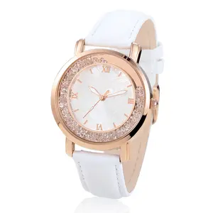 Einzelhandel Online-Shopping Tanzen Diamant uhr Frauen Luxus Roségold Kristalls chmuck Neuankömmling Damen Armbanduhr Geschenk Reloj