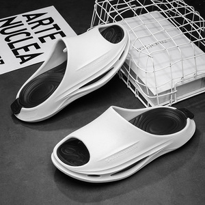 Men's Summer EVA Slippers White Non Slip Outdoor Indoor Wearable Sandals For Youth Injection Sole Design - Product Image 1