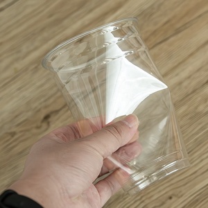 Couvre-gobelet en PET transparent écologique personnalisable de 90 mm, biodégradable, jetable, pour café, mariage, avec logo personnalisé KAYRUN - Product Image 5
