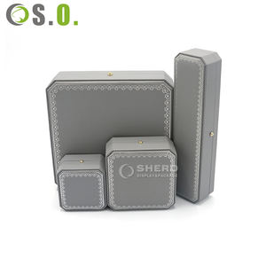 Caja de Joyería de Fabricante, Caja de Plástico Personalizada de Alta Calidad que Imita el Cuero, Juego de Cajas de Plástico de Lujo para Joyería en Venta - Product Image 2