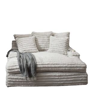 Set Divano Componibile Angolare Reclinabile in Tessuto Effetto Velluto e Pelle Stile Europeo con Imbottitura in Schiuma e Legno per Soggiorno Sala da Pranzo Appartamento Hotel - Product Image 6