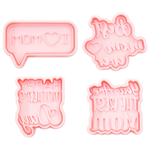 Fête des Mères Série 3D Dessin Animé Biscuit Moule <span class=keywords><strong>Lettre</strong></span> D'amour DIY Argile Animation Imprimé Biscuits Cookie Cutter Outil - Product Image 5