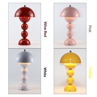 Lampe de table à commande tactile alimentée par batterie 5V Nordic ABS Dome - Utilisation dans la chambre à coucher/les mariages/au bureau - Lumière ambiante toujours brillante