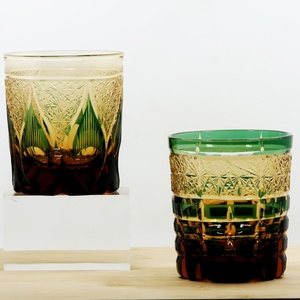 Vaso de whisky estilo Edo Kiriko hecho a mano, verde, 240 ml, con cubierta de cristal, vasos de chupito de sake de 60 ml para regalos - Product Image 6