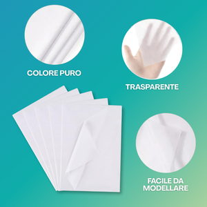 กระดาษทิชชูสีขาวสำหรับตัดเย็บเสื้อผ้า 100x140 ซม. 30 กรัม/ตร.ม. สำหรับทำแพทเทิร์นและลอกแบบเสื้อผ้า - Product Image 5