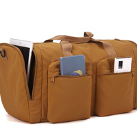 Sac de voyage à séparation sec/humide, grande capacité, pliable, pour week-end, sac de sport personnalisé avec logo