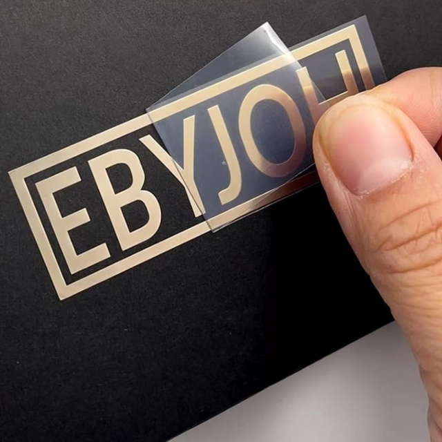 Manufacturer Custom Vinyl Transparent Transfer UV Stickers Printed Gold Logo Pressed 3D Beverage Adhesive Label Printing