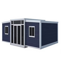 Maison préfabriquée de luxe confortable à 2 chambres, type maisonnette modulaire