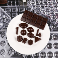 Fournisseur direct d'usine de nouveaux ensembles d'outils de bricolage en plastique écologique pour le chocolat et de moules à chocolat simulés en stock