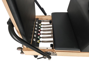 Reformer de Pilates Personalizado OEM, Plegable, de Roble, con Resorte de Acero al Carbono y Fabricación de Precisión - Product Image 3