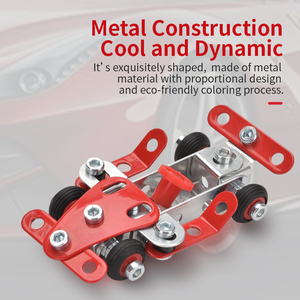 Nuevos Juguetes Metálicos Creativos, Bloques de Construcción de Cuatro Estilos, Juguetes de Coche de Carreras Desmontables <span class=keywords><strong>para</strong></span> Niños - Product Image 4