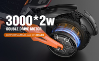 Scooter Eléctrico Plegable Negro y Naranja, 60V 30Ah, Motor Dual, Todoterreno, para Adultos