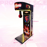 Machine de boxe électronique à monnayeur pour jeu d'arcade de frappe, modèle ultime de puissance de coup, pour divertissement de rue