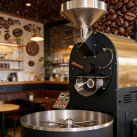 Machine à torréfier le café au gaz à contrôle avancé de 15 kg pour usage commercial à vendre