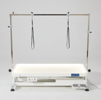 PetFit Grande table de toilettage professionnelle lumineuse à LED pour chien avec télécommande Table de toilettage électrique pour chien et chat