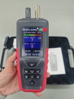 Testeur de qualité de l'air numérique portable industriel pour atelier sans poussière, six canaux, mesure des particules de 0,3 à 10 µm (PM2,5, PM10), en acier inoxydable
