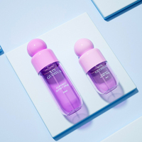 Flacon pulvérisateur de qualité supérieure rouge-violet 60 ml 120 ml avec bouchon à bille, idéal pour les voyages et les soins quotidiens de la peau, pour l'emballage cosmétique