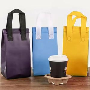 Portable Waterproof Foldable Non Woven Cooler <b>Bag</b> Custom Insulated Takeaway Food Grade Reusable Thermal Tote - Product Image 3