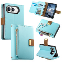 Étui de protection intégrale antichoc en cuir PU avec fermeture éclair pour iPhone Duo 18 Fold 2026