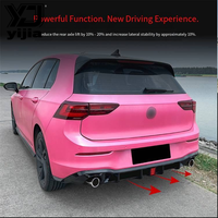 Yijia 2016-2017 Volkswagen Golf 8 GTI Spoiler arrière avec feux de navigation, pièces de modification