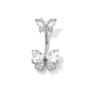Gioielli da Piercing all'<span class=keywords><strong>Ombelico</strong></span> a Forma di Farfalla in Acciaio Inossidabile <span class=keywords><strong>per</strong></span> Donna, <span class=keywords><strong>Anelli</strong></span> Fluttuanti alla Moda <span class=keywords><strong>per</strong></span> Piercing all'<span class=keywords><strong>Ombelico</strong></span> - Product Image 4