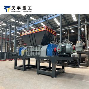 Heavy-Duty Dual-eixo Metal Shredder - CE & <span class=keywords><strong>ISO</strong></span> certificado para conchas de carro reciclagem, 2000 kg/h capacidade com lâminas de aço H13 - Product Image 1