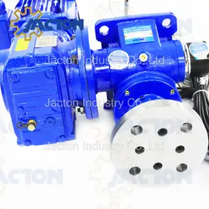 100 KN 10 Ton Motorised Worm Gear Mengangkat Jack 550Mm dengan 1.5kw In-Line Helical Gear Motor Drive