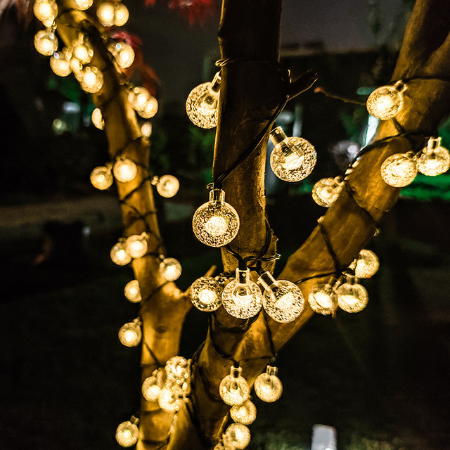 LED Solar Small Lantern Outdoor Waterproof Starry Christmas Lights String Sun Pendant Table Garden Courtyard Decorative Lights