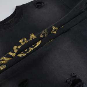 เสื้อฮู้ดดี้<span class=keywords><strong>ผู้ชาย</strong></span>แขนยาวสไตล์สตรีทแวร์ ลวดลายโลโก้แบบกำหนดเอง ลุคทำสีซีดแบบวินเทจ - Product Image 6