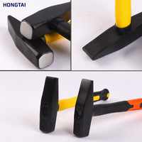 Marteau de charpentier HONGTAI à manche plastifié, tête en acier à haute teneur en carbone pour travaux métalliques et ponts