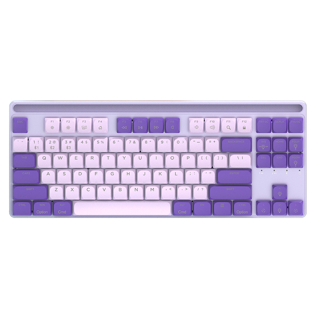 Factory Direct 87 Keys Teclado Mecanico Rechargeable Ergonomic Gaming Keyboard 2.4Ghz BT USB-C Mechanical Keyboard for PC Laptop
