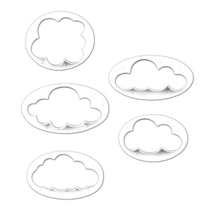 Moule à biscuits 3D en forme de <span class=keywords><strong>nuage</strong></span>, outils de décoration, art sucre, Fondant pelucheux, 1 à 5 pièces - Product Image 3