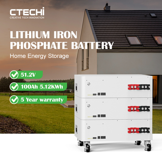 48V 51.2V 100Ah 200Ah LiFePO4 Lithium Battery BMS Stackable Split CAN Energy Storage 5kWh 10kWh 20kWh Home Solar System