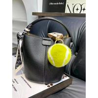 Petit porte-clés de voiture tennis polyvalent, breloque en peluche, pendentif pour sac à dos, mignon, en fausse fourrure de lapin Rex imprimée