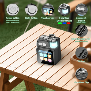 ב-מסך מגע מיני מגניב מיני רמקול נייד מיני-מסך מגע הוביל סטריאו אלחוטי אור חיצוני - Product Image 3