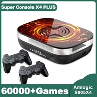 Console de Jeux Vidéo Rétro Ye Super Console X4 Plus Plug and Play, Lecteur de Jeux Classiques pour PSP, Boîtier TV Android 11 4K