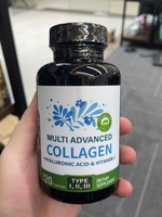 Capsules de collagène multi-sources avancées, types I, II, III, acide hyaluronique, vitamine C, complément alimentaire pour les cheveux, la peau, les ongles et les articulations