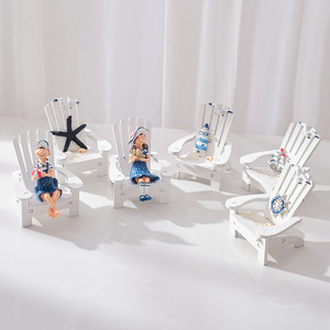 Juego de Adornos de Sillas de Playa Mediterráneas de Varias Piezas para Decoración de Sala de Estar - Product Image 2