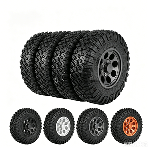 Neumáticos de Metal Mecanizados por CNC de 1.55 Pulgadas con Sistema Beadlock, 85*28mm, Neumáticos con Bloqueo sin Pegamento para Autos de Control Remoto para Niños - Product Image 2